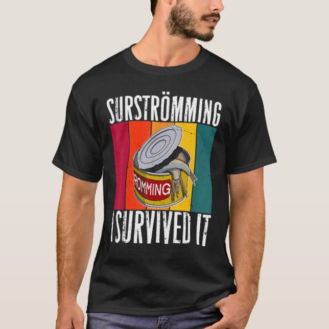 Sweden Swedish Fish Speciality Surstromming Puke F T-Shirt (Front)