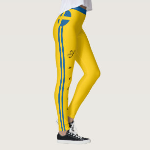 Sweden & Swedish Flag fashion, travel/ sports fans Leggings