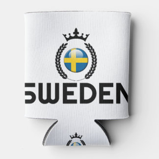 Sweden, Swedish Flag, Sweden country, Sweden flag, Can Cooler