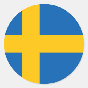 Sweden - Swedish National Flag Classic Round Sticker