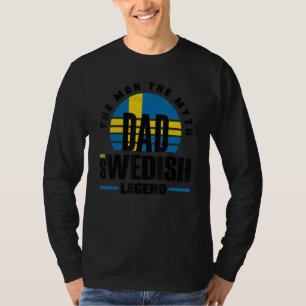 Sweden Swedish Sweden Flag Father T-Shirt
