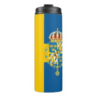 Sweden Travel Mug, patriotic Swedish Flag