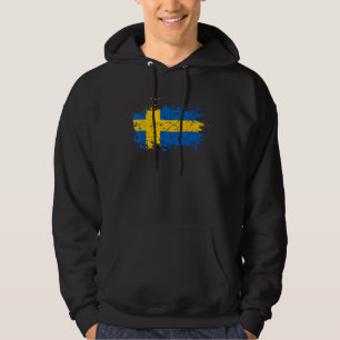 Sweden tshirt, Swedish maps, Swedish flag for wome Hoodie
