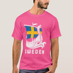 Sweden Viking Sverige Swedish Flag Pride Heritage T-Shirt