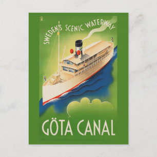 Sweden Vintage Travel postcard