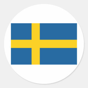 Sweden's Flag Classic Round Sticker