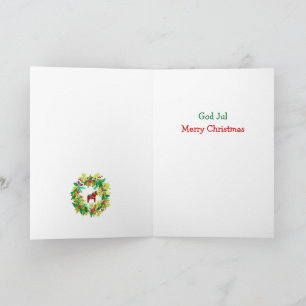 Swedish and English Christmas Card