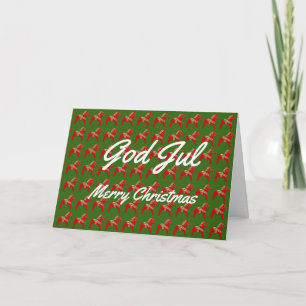 Swedish and English Christmas Card
