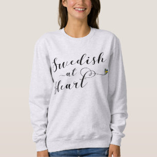 Swedish At Heart Sweatshirt, Sweden Sweatshirt
