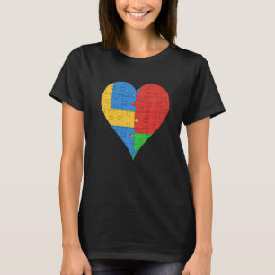 Swedish Belarusian Flag Heart   T-Shirt