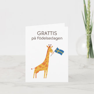 Swedish Birthday Card – Grattis på födelsedagen