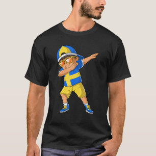 Swedish Boy Dabbing Dance Sweden Roots Heritage T-Shirt
