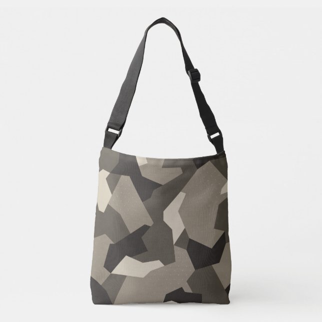 Swedish Camo Advanced Grey Crossbody Bag (Front)