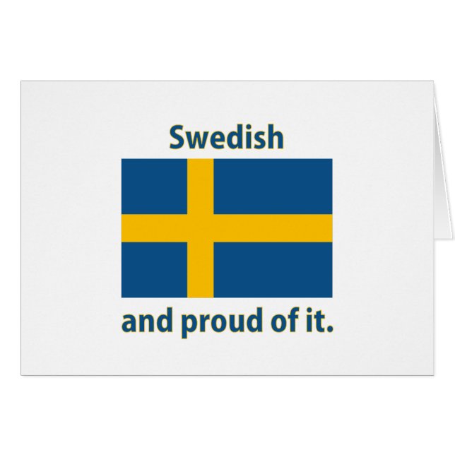 Swedish Card (Front Horizontal)