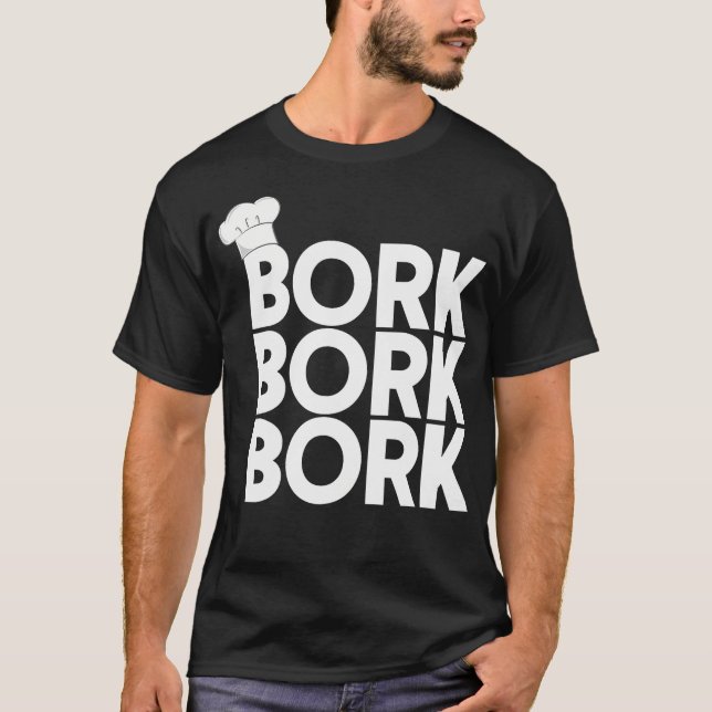 Swedish Chef Bork Bork Bork Funny Swedish Chef T-Shirt (Front)
