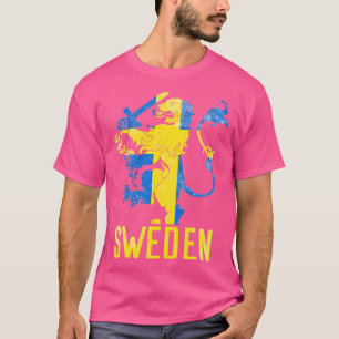 Swedish Coat of Arms Flag of Sweden Flag T-Shirt