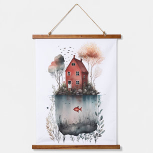 Swedish Cottage Hanging Tapestry
