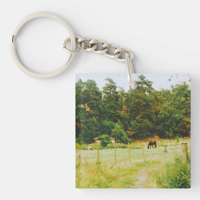 Swedish Countryside Key Ring (Front)