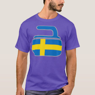 Swedish Curling Sweden Flag Curl Stone Classic T-Shirt