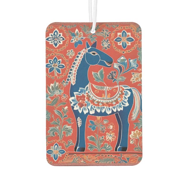Swedish Dala Horse Air Freshener Dalmålning Style (Back)