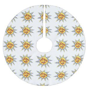 Swedish Dala Horse Christmas Tree Skirt