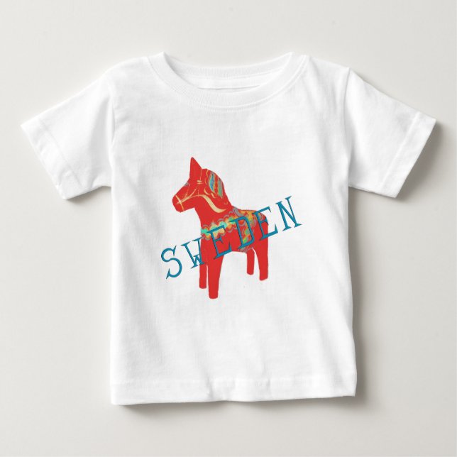 Swedish Dala Horse gifts & greetings Baby T-Shirt (Front)