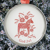 Swedish Dala Horse God Jul