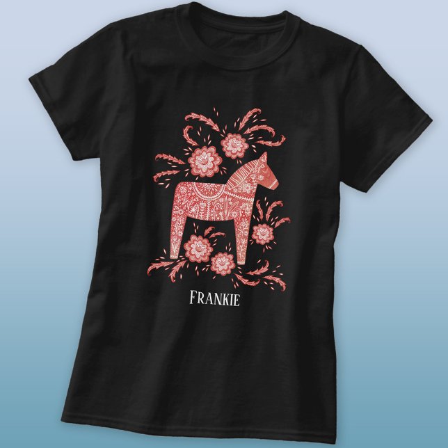 Swedish Dala Horse Personalised T-Shirt (Creator Uploaded)