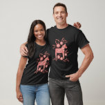 Swedish Dala Horse Red and White T-Shirt<br><div class="desc">A traditional Swedish Dala Horse illustration.  Original art by Nic Squirrell.</div>