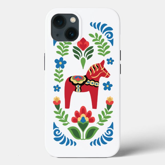 Swedish Dala Horse Red Case-Mate iPhone Case (Back)