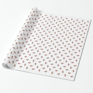 Swedish Dala Horse Scandinavian Wrapping Paper