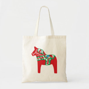 Swedish Dala Horse Tote Bag