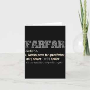 Swedish Farfar Funny Definition Grandpa Gift  Card