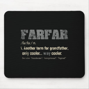 Swedish Farfar Funny Definition Grandpa Gift  Mouse Pad