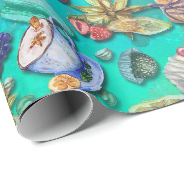 Swedish Fika inspired wrapping paper (Roll Corner)