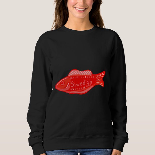 Swedish Fish Hand Drawn Sweatshirt (Front)
