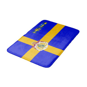 Swedish flag bath mat