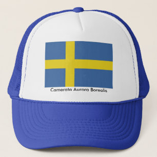 Swedish Flag, Camerata Aurora Borealis Trucker Hat