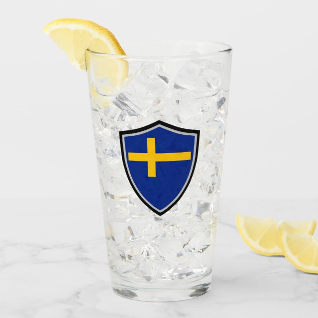 Swedish flag glass (Front Ice)