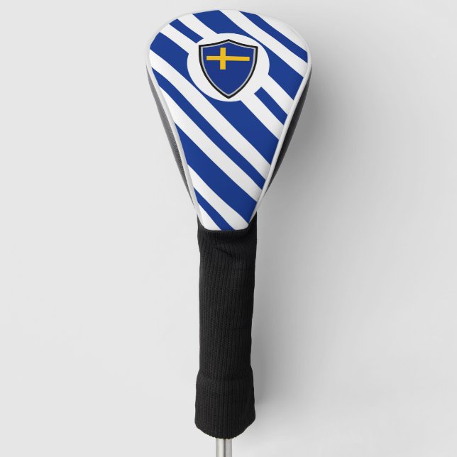 Swedish flag golf head cover (Front)