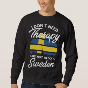 Swedish Flag I Sweden Flag I Vacation I Sweden Sweatshirt