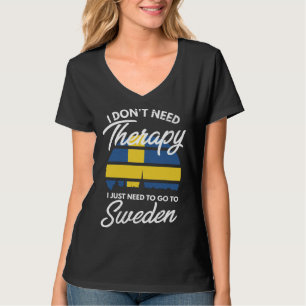 Swedish Flag I Sweden Flag I Vacation I Sweden T-Shirt