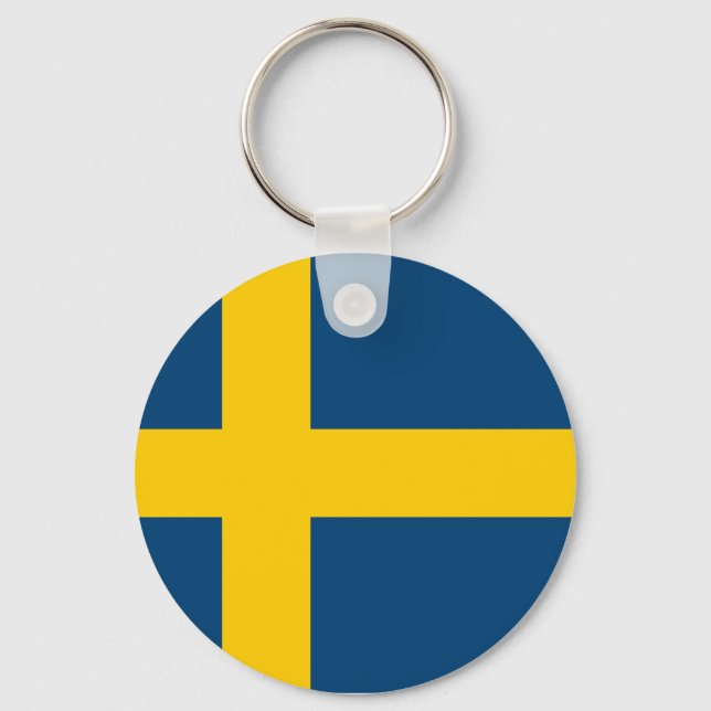 Swedish Flag Key Ring (Front)