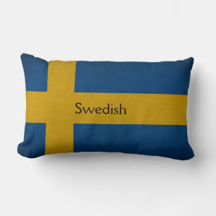 Swedish flag lumbar cushion