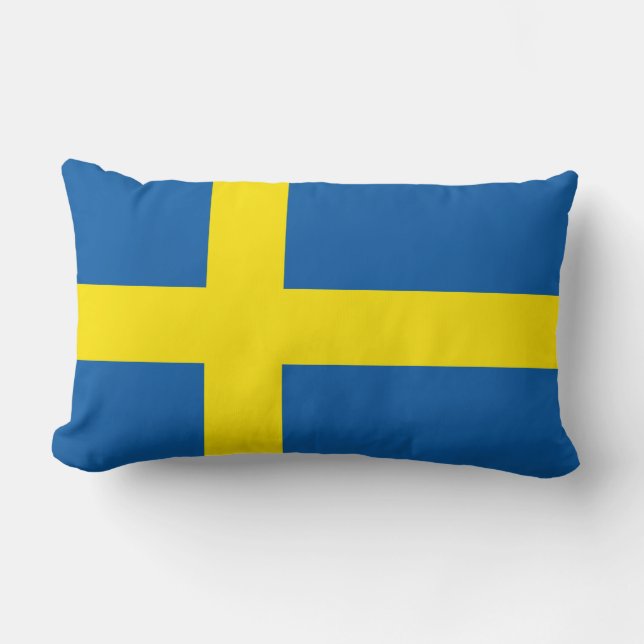 Swedish Flag Lumbar Cushion (Front)