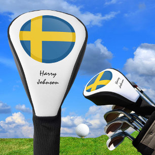 Swedish Flag & Monogrammed Golf Clubs Covers