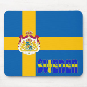 Swedish flag mouse pad