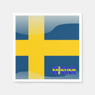 Swedish flag napkin