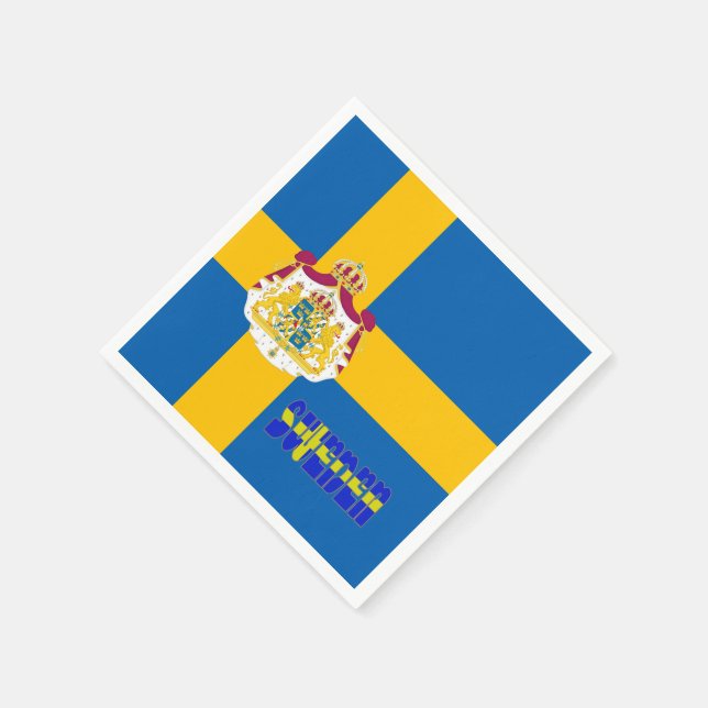 Swedish flag napkin (Corner)