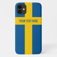 Swedish flag of Sweden personalised